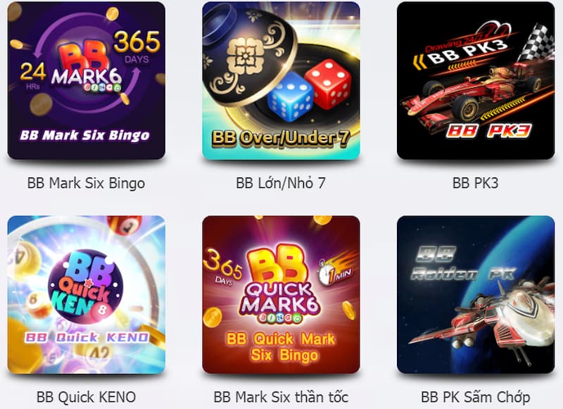 Vô vàn trò chơi tại xổ số nhà cái AE888